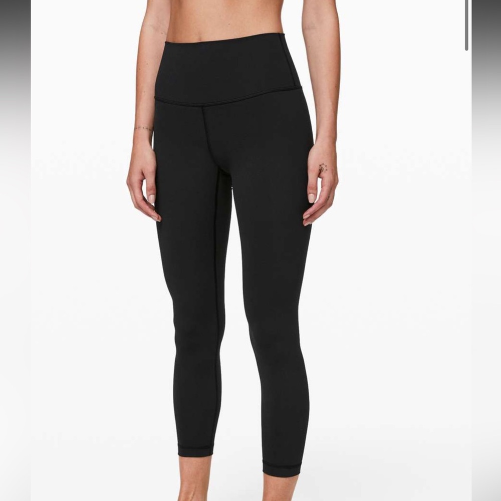 Lululemon Black wunder under high rise leggings 25”